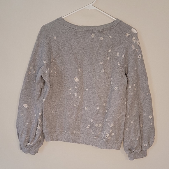 David Lerner Studio Collection Distressed Deconstructed Sweatshirt Medium - Picture 3 of 3
